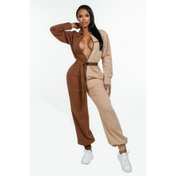 Long Sleeve Oversized Cozy Shirt Jumpsuit