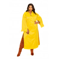 Cape Sleeve Shirt Dress