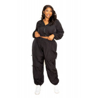 Active Zip Up Set With Cord Lock Detail