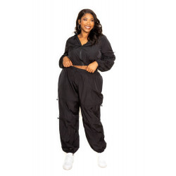 Active Zip Up Set With Cord Lock Detail