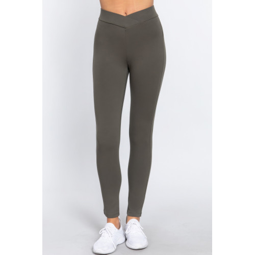 Mid-rise Ponte Pants