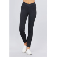 Mid-rise Ponte Pants