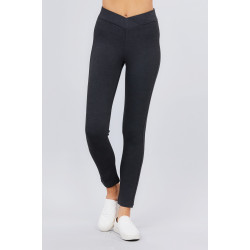 Mid-rise Ponte Pants