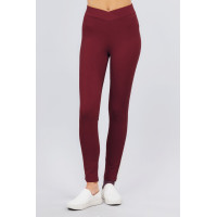 Mid-rise Ponte Pants