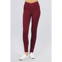 Mid-rise Ponte Pants