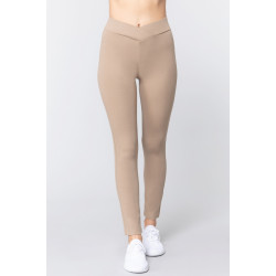Mid-rise Ponte Pants