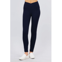 Mid-rise Ponte Pants
