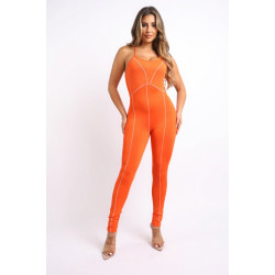 Overlock Line Jumpsuit