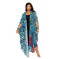 Dot Robe With Wrist Band