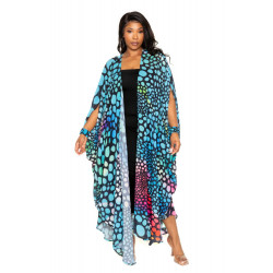 Dot Robe With Wrist Band