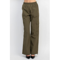 High-rise Cargo Parachute Pants