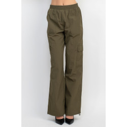 High-rise Cargo Parachute Pants