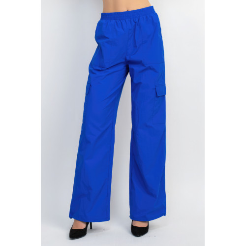 High-rise Cargo Parachute Pants