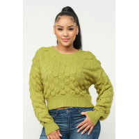 Checker Sweater Top