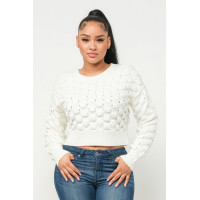 Checker Sweater Top