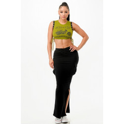 Sleveless Two Piece Set