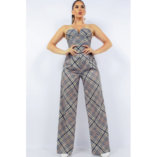 Bustier Top & Wide Pants Set