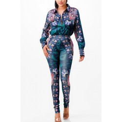Shirt Blouse Top And Bottom Set