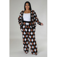 Long Sleeves Stretch Pant Set