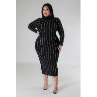 Turtle Neck Stretch Dress