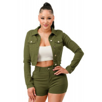 Super Stretchy Cropped Jacket