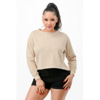 Washed French Terry Cropped Sweatshirts