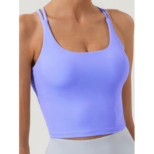 Solid Color Plain Sports Bra