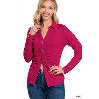 Stretchy Ruched Shirt