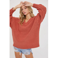V Neck Oversized Sweater