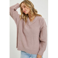 V Neck Oversized Sweater