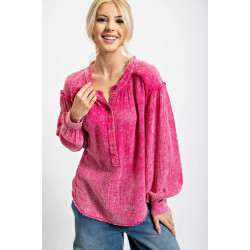 Washed Cotton Gauze Tunic