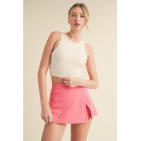 Corset Inspired Cropped Tank Top