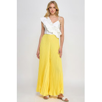 Cami Asymmetrical Ruffle Detail Pleated Bottom Jumpsuit