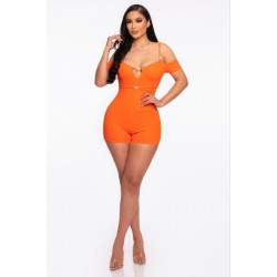 Infinity Off-shoulder Knitted Rompers