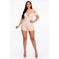 Infinity Off-shoulder Knitted Rompers