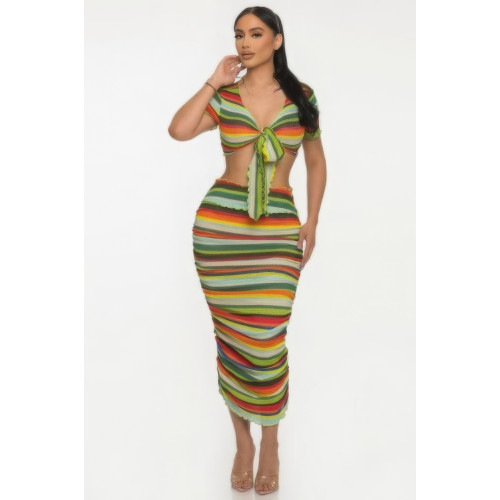 Color Me Mine Beach Sarong Skirt Set