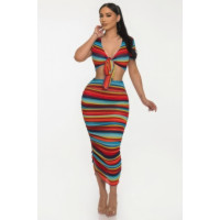 Color Me Mine Beach Sarong Skirt Set