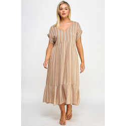 Boho Maxi Dress W/ Slip