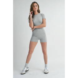 Solid Color Bodycon  Jumpsuit