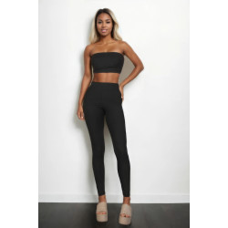 Ribbed Tube Top & Leggings Set