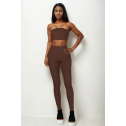 Ribbed Tube Top & Leggings Set