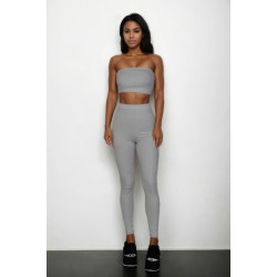 Ribbed Tube Top & Leggings Set
