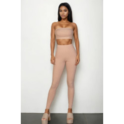 Ribbed Tube Top & Leggings Set