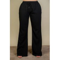 Plus Size Drawstring Waist Slant Pocket Sweatpants