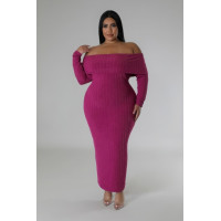 Off Shoulders Stretch Dress