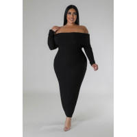 Off Shoulders Stretch Dress