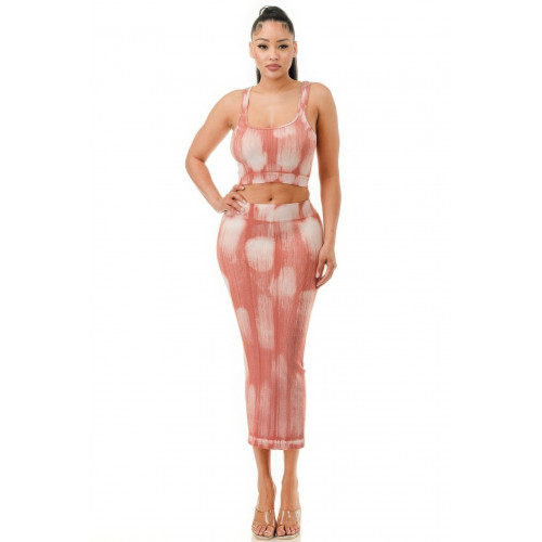 Mineral Wash Skirt Set