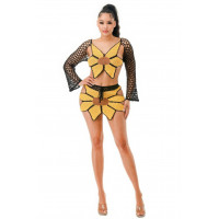 Crochet Skirt Set Sunflower