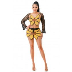 Crochet Skirt Set Sunflower