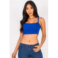 Ribbed Knit Cami Crop Top